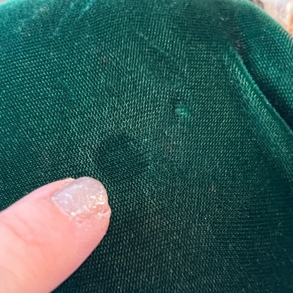 Vintage 8 Point Whitetail Deer Buck Antlers Green Velvet Wall Mount Plaque - Picture 12 of 12